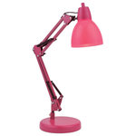Lite Source - Lite Source LS-22110H/PINK Karsten - One Light Desk Lamp - Karsten One Light Desk Lamp Pink Hot Pink Plastic Shade *UL Approved: YES *Energy Star Qualified: n/a  *ADA Certified: n/a  *Number of Lights: Lamp: 1-*Wattage:13w Compact Fluorescent bulb(s) *Bulb Included:No *Bulb Type:Compact Fluorescent *Finish Type:Pink
