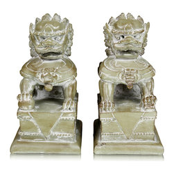 Chinese Dragon Bookends - Bokst&ouml;d