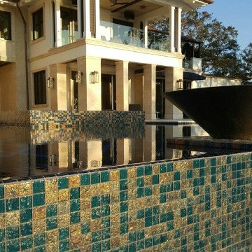 Luxury All Tile Steel Blue Pool & Spa