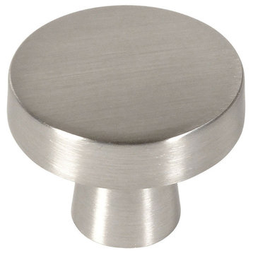 Cosmas Contemporary Cabinet Hardware, Satin Nickel, Round Knob