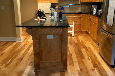 Kitchen - large eclectic kitchen idea in Milwaukee