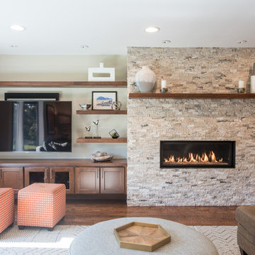 Modern Fireplace & Entertainment Unit