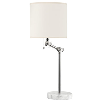 Essex 1-Light Table Lamp by Mark D. Sikes, Polished Nickel
