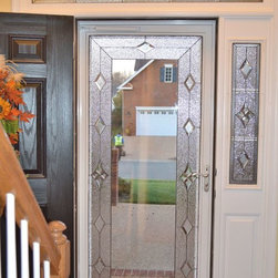 Carr Storm Door - Stained Glass Panels