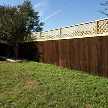 Privacy Fence and Concrete Patio