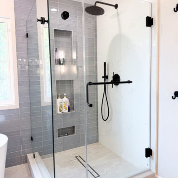 Timeless Bathroom Transformation: Texture, Balance & Custom Details