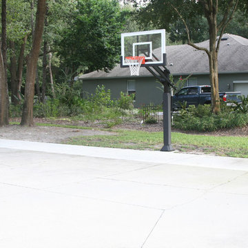 Courtney G's Pro Dunk Silver Basketball System on a 42x31 in Sanford, FL
