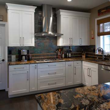 Inset Stove and Pseudo Cabinetry