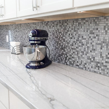 Bianco Macaubas quartzite kitchen