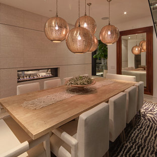 Warm Modern Dining Room