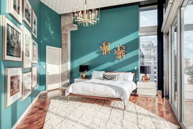 Inspiration for a modern bedroom remodel in Seattle