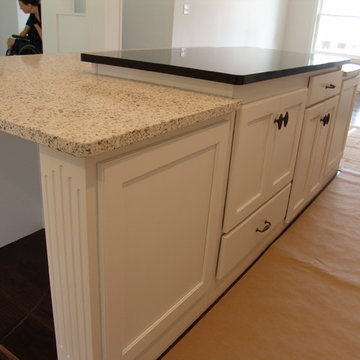 Geneseo New Construction Koch Painted White MSI Quartz Peppercorn White