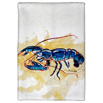 Blue Lobster Kitchen Towel - Two Sets of Two (4 Total)