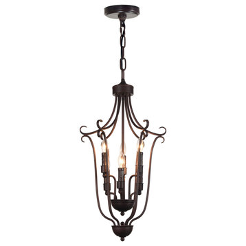 Maddy 6 Light Up Chandelier With Oil Rubbed Brown Finish