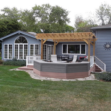 Timber Tech Deck Upgrade with Pergola in Naperville, IL