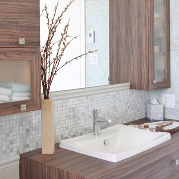 Salle de bain Paons