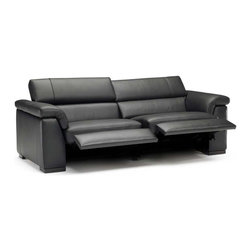 Natuzzi Editions Contemporary Leather Motion Sofa B634 - Sofas