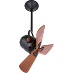 Matthews Fan - Bianca Direcional 16" Directional Ceiling Fan, Black Nickel - Unique and versatile, the fan head of the Bianca Direcional ceiling fan can be infinitely positioned in a 180-degree arc, forward and reverse, to provide maximum, directional airflow. The Bianca can be hung in small, awkward spaces or in front of HVAC ducts to make more efficient the heating, ventilation or air conditioning of any space.