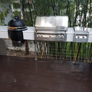 Outdoor Kitchen Modern Floating top