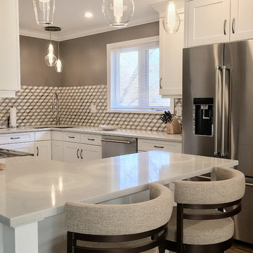 Typical Barrie kitchen made Pretty Before & After