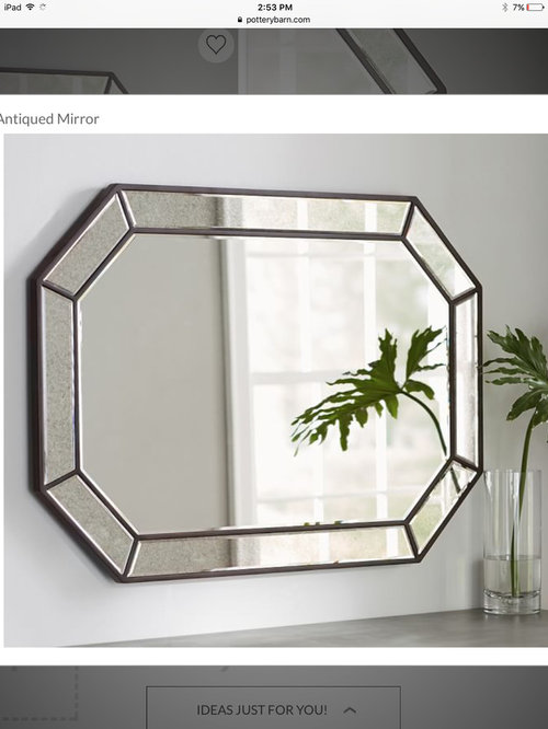 Selecting size/shape mirror for buffet