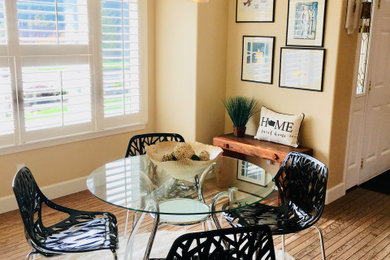 Dining room - coastal dining room idea in Seattle