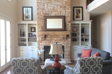 Transitional living room photo in Other