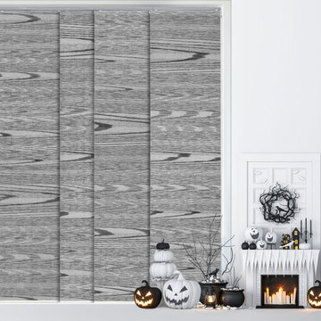 Halloween decor idea with GoDear Design panel track blind