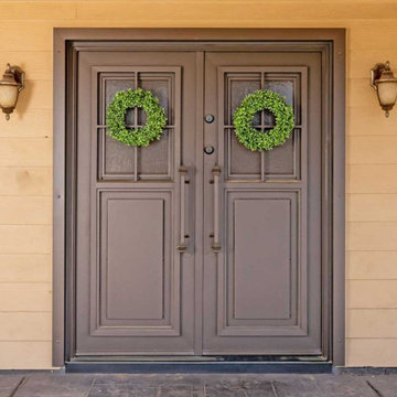 French Colonial Iron Entry Door