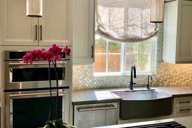 Example of a trendy kitchen design in San Diego