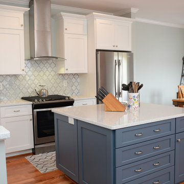 Pasadena, MD White Quartz Kitchen Countertops