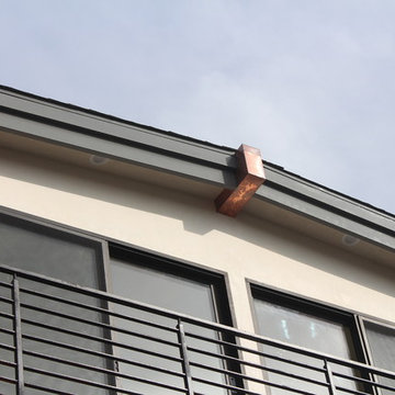Manhattan Beach Copper Gutters,, Beam Caps, Chimney Shroud (No Chimney inside)