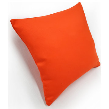 Neon Orange Throw Pillow 16x16