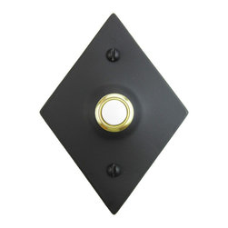 Bushere & Son Iron Studio Inc. - Classic Diamondback Iron Doorbell Cover SD4, Bronze, Silver - Doorbells And Chimes