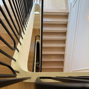 Project #134 | Straight Staircase with Elliptical Stringer