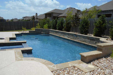 Trendy pool photo in Austin