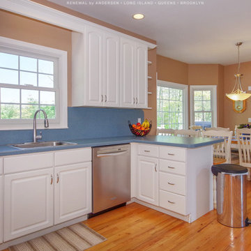 Country Style Kitchen with New Windows - Renewal by Andersen Long Island