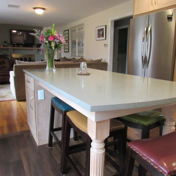 Parsippany, NJ Kitchen Remodel and Expansion with Island