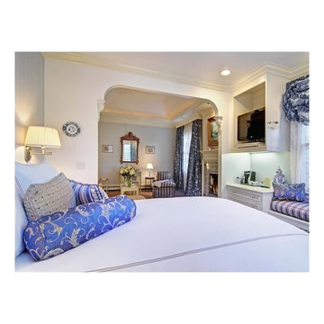 Depot Hill- Blue Bedroom collaboration w/ Interior Lighting & Design