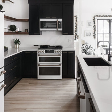 Marietta Sleek and Modern Black kitchen
