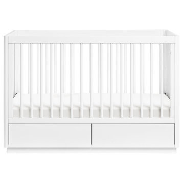 Babyletto Bento 3-In-1 Convertible Storage Crib With Bed Conversion Kit In White