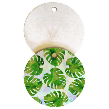 Hello Sayang Monster Monstera Cutting Board, Round