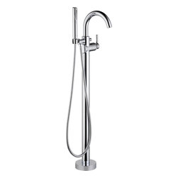 Delta Trinsic&reg; Floor Mount Tub Filler - Tub And Shower Faucet Sets