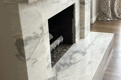 Inspiration for a small modern living room remodel in Columbus