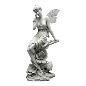 Garden Fairies Fairy Statue Statuary Faerie Sculpture Figurine Yard Art Ornament