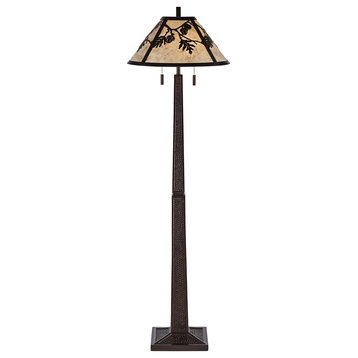 Pacific Coast Melville 2-Light Floor Lamp, Dark Bronze