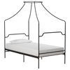 Camilla Metal Canopy Bed, Black, Twin