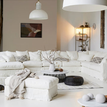 Ensemble modubable canapé lin BIARRITZ