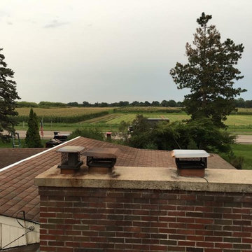 GAF Timberline Weathered Wood Roseville Roof Replacement plus EPDM Flat roof