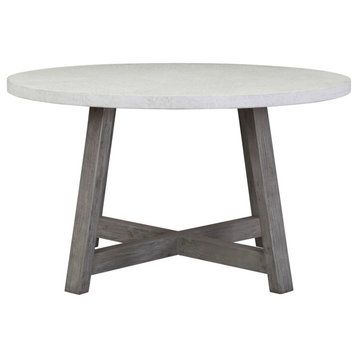 Outdoor Painted Concrete Round Dining Table